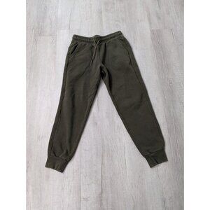 PUMA Her High Waisted Drawstring Sweatpants Womens Green Casual Athletic Bottoms